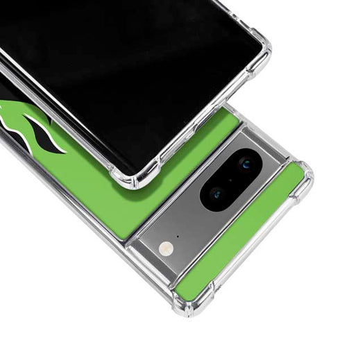 Green Flames Google Pixel 8 Clear Case